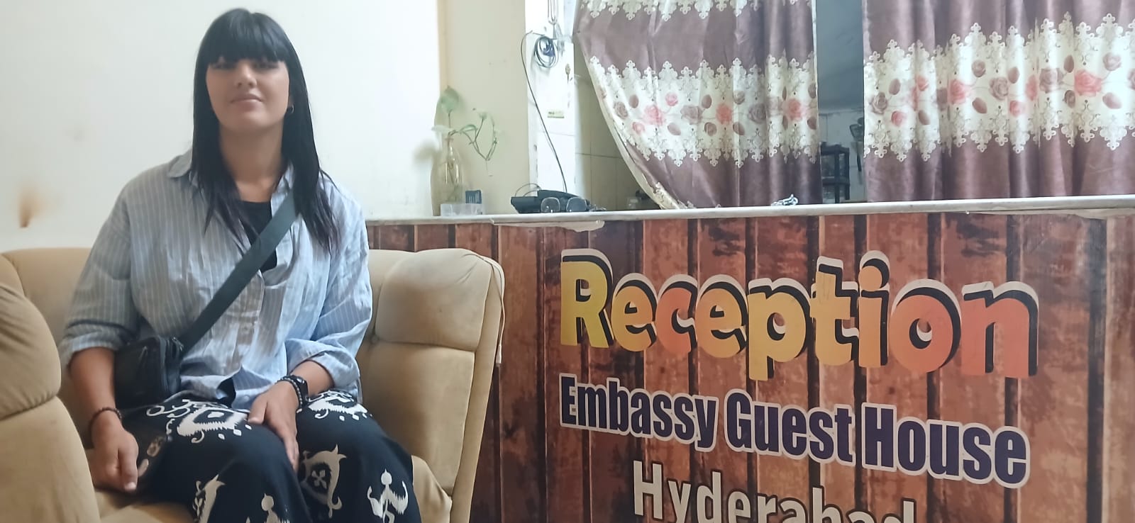 Guest with motorcycle